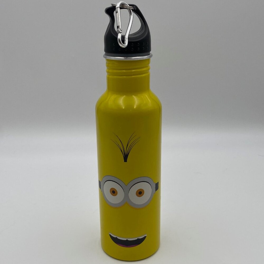 Jerry Leigh Minion Metal Water Bottle Despicable Me Twist Lid Refillable